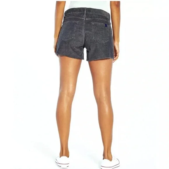 GAP Gray Corduroy Shorts Raw Hem Size 10 - Picture 2 of 13